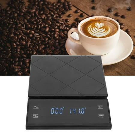 

Domqga Electronic Coffee Scale Digital Kitchen Baking Scales With Timer LCD Display 0.1g‑3kg Kitchen Scale Food Scale