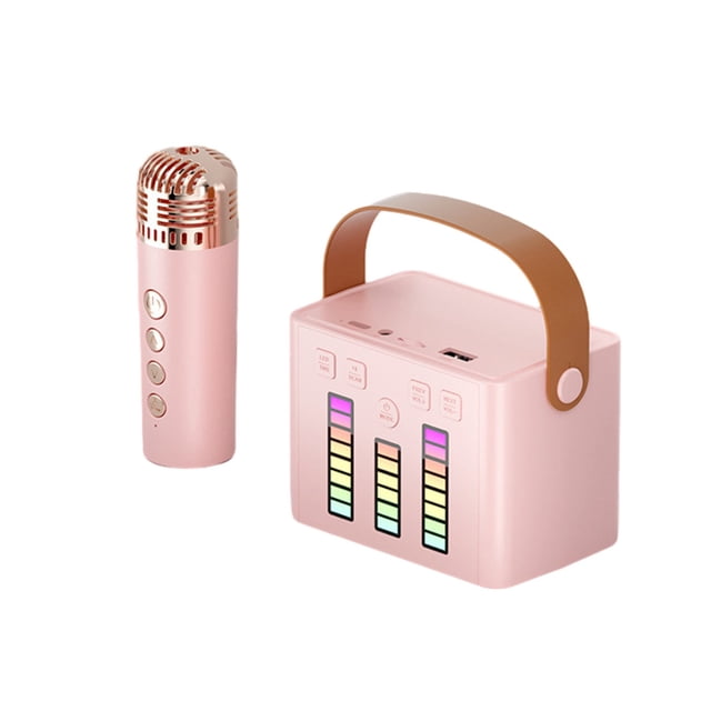 Altavoces Bluetooth Inalámbrico Luces Coloridas, Altavoz Bluetooth con Micrófono, Audio Bluetooth Multifuncional, Mini Estéreo Inalámbrico Bluetooth Micrófono Inalámbrico