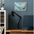 thumbnail image 2 of Stupell Home Décor Graffiti Texture Heart Blue White Painting Canvas Wall Art by Kami Lerner, 2 of 6