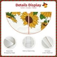 thumbnail image 3 of Rateoe Plump Sunflower And Sketch Pattern Christmas Tree Skirt with Ties , Christmas Tree Decorations, Farmhouse Christmas Decor Xmas Holiday Decorations-30", 3 of 6