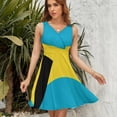 thumbnail image 7 of Bahamas Flag Dress Summer Street Style Dresses Female Sleeveless Printed Sundress, 7 of 7