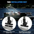 thumbnail image 2 of 12 Inch Stern Light Bimini Top Anchor Light, LED Pontoon Navigation Lights Waterproof IP67, 3 NM Visibility White Fold Down Rear Boat Lights for Jon Boat, Small Boats, Fishing Boats (12~24V), 2 of 13