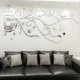 thumbnail image 3 of Pegatinas de Pared con Espejo, Flores de Ratán, Acrílico 3D, para Decoración de Sala de Estar., 3 of 5