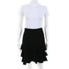 Pre-owned|Escada Margaretha Ley Womens Tiered A Line Skirt Black Wool Size EUR 38