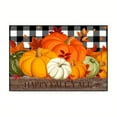 thumbnail image 2 of JMYHOAM Pumpkin Printed Floor Mat-Thanksgiving Pumpkin Maple Leaf Background Carpet-Non and Washable-Kitchen- Restaurant Floor- Laund, 2 of 5