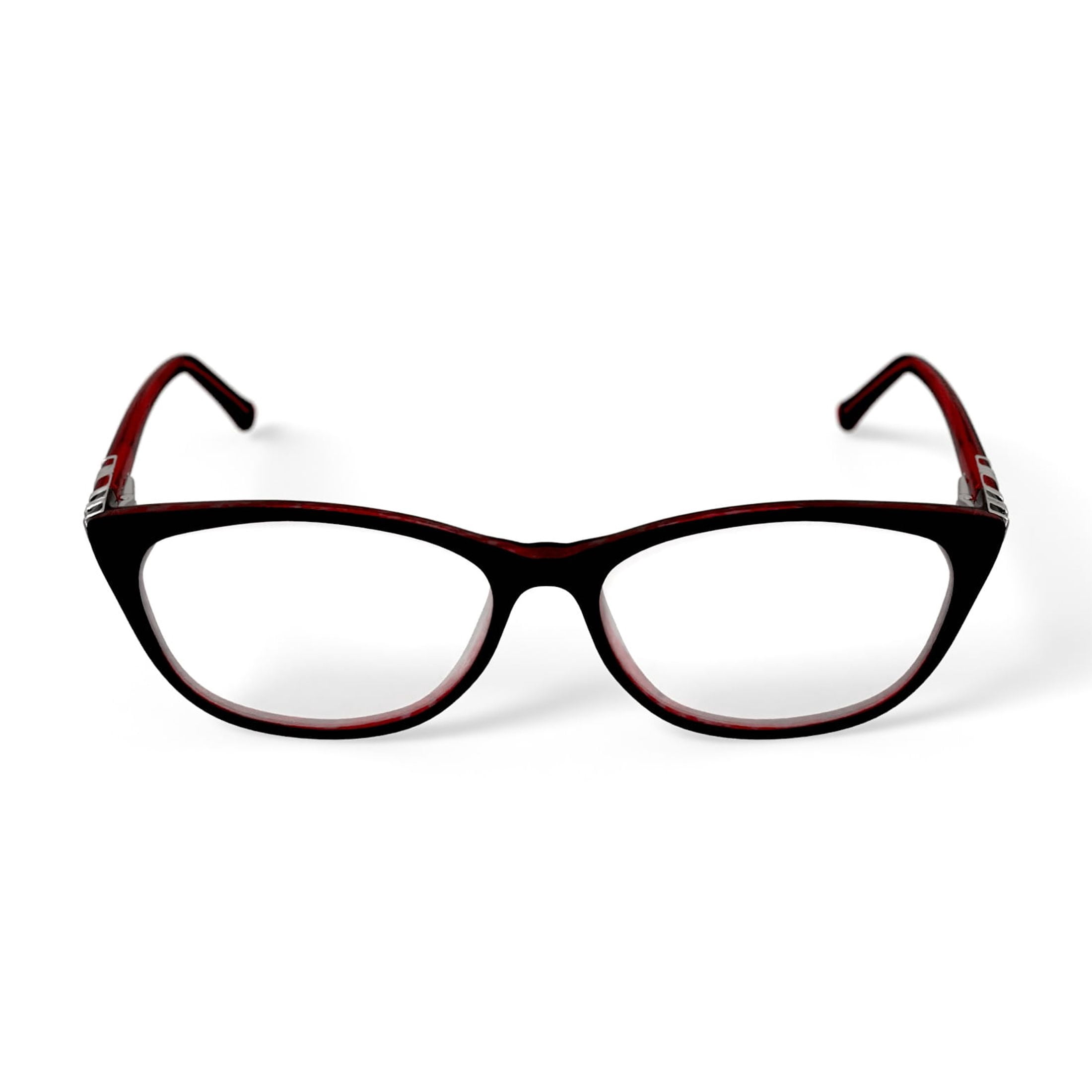 Walmart Women's FM1604 Rectangular Prescription Eyeglasses with Case, Red