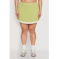 thumbnail image 3 of Womens Plus Size Daisy Varsity Stripe Pleated Skort, 3 of 5