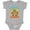 AC-Heather Grey, variant on Kauai Hawaii Vacation Tiki Boys or Girls Baby Bodysuit