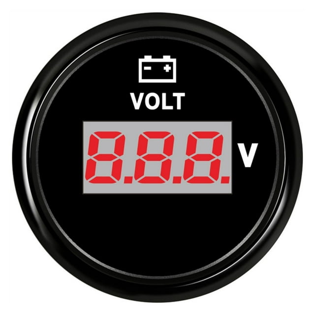 Voltage Volt Meter Gauge 8-16 Volts Caravan Boat Instruments Marine Voltmeter For Auto Parts Car Gauges White 52mm Motorcycle