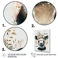 thumbnail image 3 of Designart Cute Baby Panda With Floral Crown II Canvas Wall Art, 3 of 5
