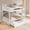 White, variant on Mirightone Wood Full over Full Bunk Bed with Trundle, Full over Full Trundle Bunk Bed with Storage for 3 Teens Adults (White)
