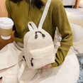 thumbnail image 2 of Mochila de nailon de moda para mujer, bolso de hombro informal de Color sólido, pequeño, escolar, para adolescentes, 2022 Fivean unisex, 2 of 2