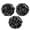 Black, variant on AmazerBath Loofah Sponge, 3 Pack Shower Loofah for Men and Women, Body Scrubber Loofa Set of 3 Classic Black & White Edge, Bath Sponge 60g/PCS