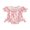 Pink, variant on Spewahor Baby Girl Birthday Romper Pink Cake Bow Print Short Sleeve Round Neck Jumpsuit with Bow