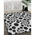 thumbnail image 2 of Ahgly Company Indoor Square Patterned Charcoal Black Novelty Area Rugs, 7' Square, 2 of 6