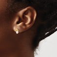 thumbnail image 3 of 14K Yellow Gold 4-5Mm Teardrop White Freshwater Cultured Pearl Post Earrings (Width 4.7) (Length 8.1) - Jbsp, 3 of 5