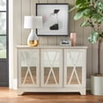 thumbnail image 3 of Simple Living  Reflections Mirrored Front Buffet/ Console Blue Antique, 3 of 5