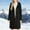 Black, variant on Plus Size Casual Hooded Coat Winter Warm Long Sleeve Daily Wear Solid Color Button Front Tunic Top With Pockets Outerwear Jacket，Womens Hooded Overcoat Winter Lapel Collar Trench Coat Snap Button