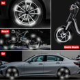 thumbnail image 4 of advertencia de seguridad de la rueda del coche reflectante de la noche Pegatinas de la rueda de la motocicleta del coche Pegatinas de la rueda de la bicicleta Decoración universal 20PCS Blanco, 4 of 5