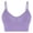 Purple, variant on Bras for Women Solid-Color Underwire Free Backless Sport Bra for Yoga Shock Absorbing Fitness