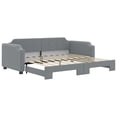 thumbnail image 3 of Bowery Hill Contemporary Daybed With Trundle in Light Grey Finish, 3 of 7