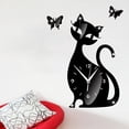 thumbnail image 4 of TIMIFIS Sticker Cute Mirror Black Wall Clock Modern Design Home Decor Watch Wall Sticker Alarm Clocks, 4 of 4