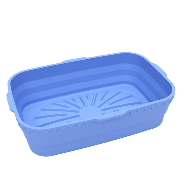 Silicone Air Fryer Baking Pan Square Rectangular Foldable Silicone Air Fryer Mat