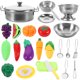thumbnail image 1 of FELTECHELECTR 1 juego de juguetes de cocina simulados para niños, juguetes de cocina de simulación, juguetes de frutas interesantes, juguetes portátiles, 1 of 6