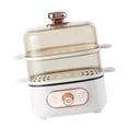 thumbnail image 4 of DimyFew Electric Food Steamer 2 Tier Household with Stackable Baskets 1200W for Vegetable Seafood Steaming Pot with PP Steaming Tiers, 4 of 8