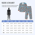 thumbnail image 4 of Sikiie Cartoon Watermelon Mens Pajama Set, Soft Warm Long Sleeve Sleepwear, Cozy Button-Down Pjs for Men-Large, 4 of 7
