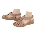 thumbnail image 3 of MKLEKYY Sandalias Flexi de Verano para Mujer, Sandalias de Látex Bohemias Con Diamantes de Imitación, Cómodas Sandalias Planas de Talla Grande para Resort, 3 of 4