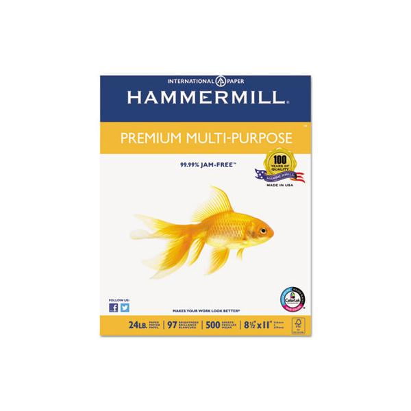 Premium Multipurpose Print Paper, 97 Bright, 24 Lb Bond Weight, 8.5 X