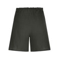 thumbnail image 5 of biudgviw Bermuda Shorts for Women Wide Leg Cotton Linen Shorts High Rise Lightweight Summer Beach Vacation Shorts with Pockets, 5 of 7