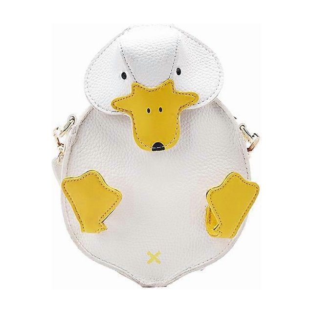 Duck Purse Small PU Leather Crossbody Bag Cartoon Duck Shoulder Bag Duck Storage Bag