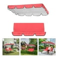 thumbnail image 6 of Outdoor Swing Canopy Replacement Cover - Heavy Duty Waterproof & Windproof 3-Seater Top Cover for Patio Swing Chairs - UV Protection Rip-Proof Garden Swing Cover 98"x 73"x 7" for Backyard, Porch, 6 of 9