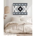 thumbnail image 3 of Brown Beige Boho Wall Art for Living Room,Canvas Picture Wall Decor for Bathroom Bedroom,Southwestern Ethnic Abstract Geometric Painting Artwork for Office Kitchen Hallway Dining Room Decor 16"x20", 3 of 8