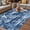 Navy Blue, variant on Brown Coastal Outdoor Rug for Patio/Deck/Porch, Non-Slip Large Area Rug 5 x 7 Ft, Summer Beach Nautical Starfish Coral Vintage Indoor Outdoor Rugs Washable Area Rugs, Camping Rug Carpet Runner