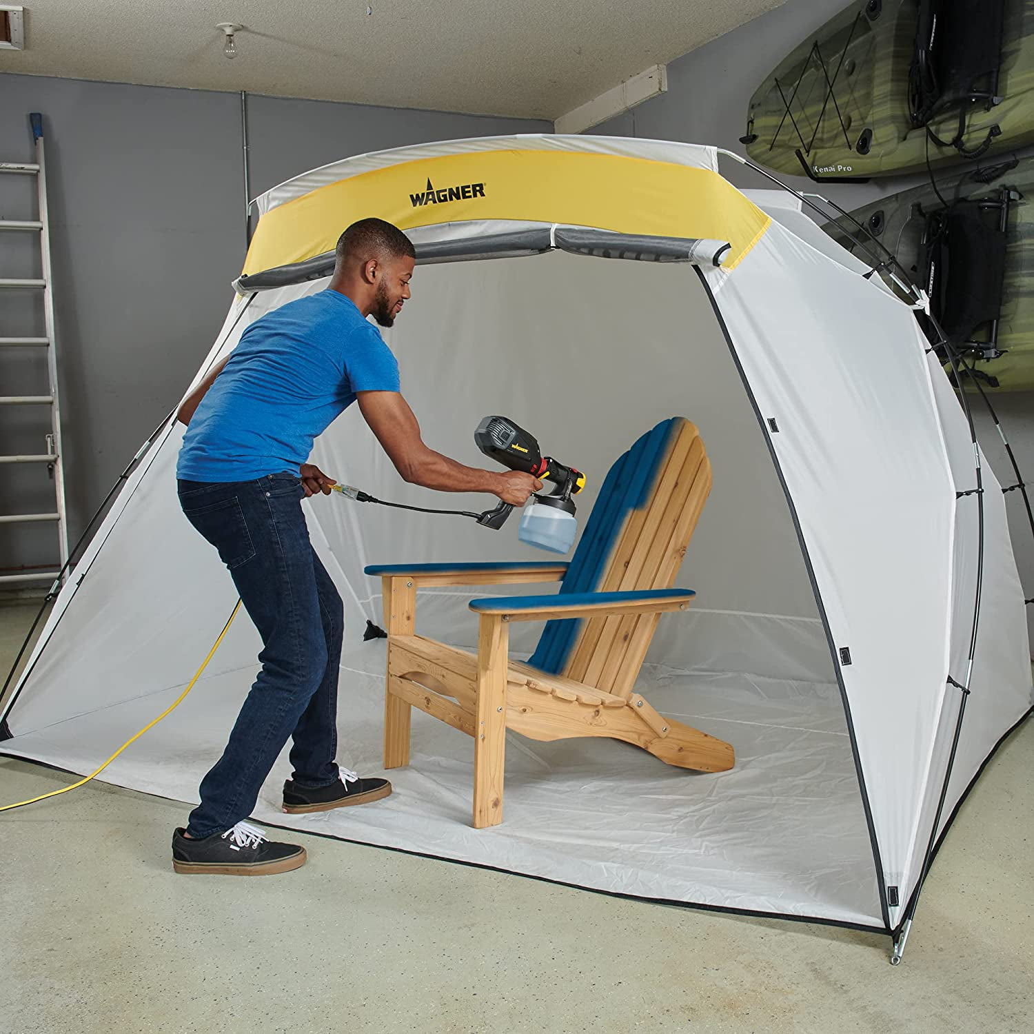 Wagner Large Spray Shelter C900038 Portable Paint Booth for DIY Spray Painting, Hobby Paint Booth Tool Painting Station, Spray Paint Tent