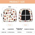 thumbnail image 3 of White Christmas Santa and Gift Seat Covers for Dining Room Chairs Set Of 4,Stretch Printed Washable Chair Seat Cover with Elastic Ties and Button,Removable Waterproof Couch Cushion Covers, 3 of 6
