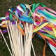 thumbnail image 2 of Varitas De Cinta De Seda Con Campanas, 100 Uds., Serpentinas De Colores, Varitas De Deseos, Palitos De Hadas, Serpentinas De Boda, Favores De Fiesta Muyoka Hogar, 2 of 7
