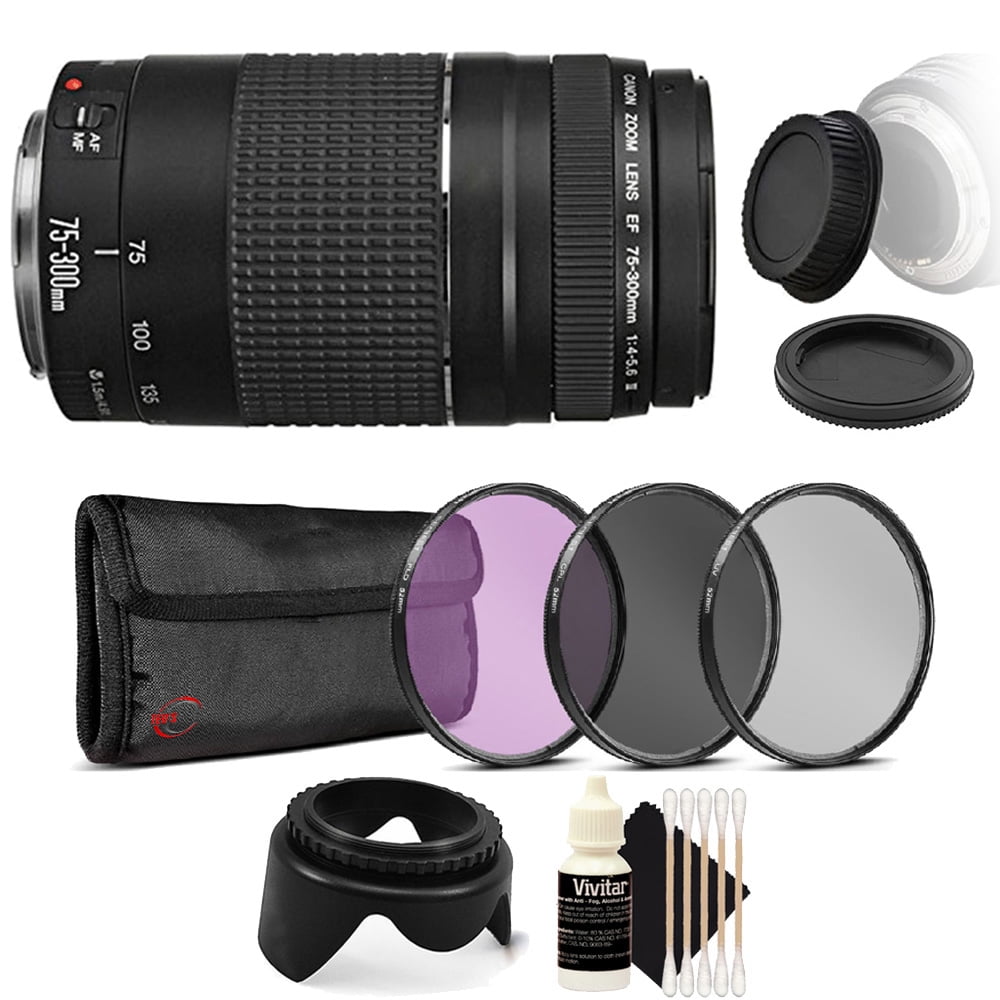Canon EF 75-300mm f/4-5.6 III Zoom Lens with EF-M Adapter