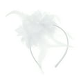thumbnail image 3 of Unique Bargains 1 Pc Headband Flower Feathers Hair Accessories for Women White, 3 of 5