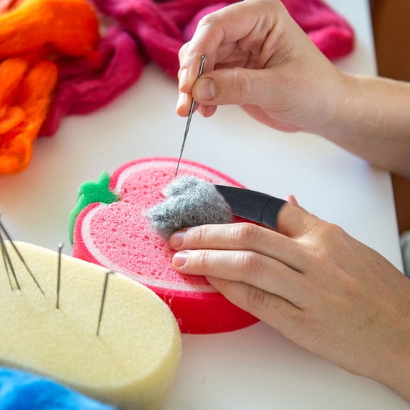 LEORX 10Pcs Brown PU Thimble Finger Protectors for DIY Felting Crafts Sewing Supplies