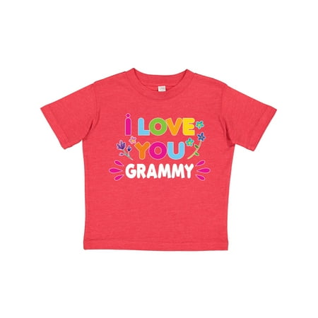 

Inktastic I Love You Grammy with Flowers Gift Toddler Toddler Girl T-Shirt