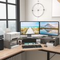 thumbnail image 3 of Soporte para monitor WESTREE Triple Dual con elevador de 56 cm con 3 estantes, 3 of 7