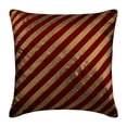 thumbnail image 1 of Housses de Coussin, Housses de Coussins Rouges, 18x18 Pouces (45x45 cm) Housses de Coussins Carrés en Soie, Housses de Coussins à Rayures Texturées, Rayé - Unfolding Red Copper, 1 of 3