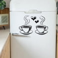 thumbnail image 6 of Removable Peel and Stick Wall decal, Black Wall decor with Coffee & Heart Motifs, Vinyl Construction, Wall Art for Kitchen, Coffee Bar Wall decor, Heart decorations for Home, Home, 6 of 8