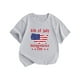 thumbnail image 1 of Gibobby Camisa De Invierno Camiseta de manga corta con estampado de letras del Día de la independencia de verano para niños pequeños y niñas(Gris, 2-3 Años), 1 of 5