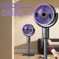 thumbnail image 7 of USB-Rechargeable Oscillating Quiet Floor Fan with Remote Control, Portable Standing Fan for Home and Office, Energy-Efficient Cooling with Adjustable Angle, 7 of 7
