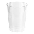 thumbnail image 2 of Bev Tek 9 oz Round Clear Plastic Bevanda Glass - 3" x 3" x 3 3/4" - 100 count box, 2 of 3